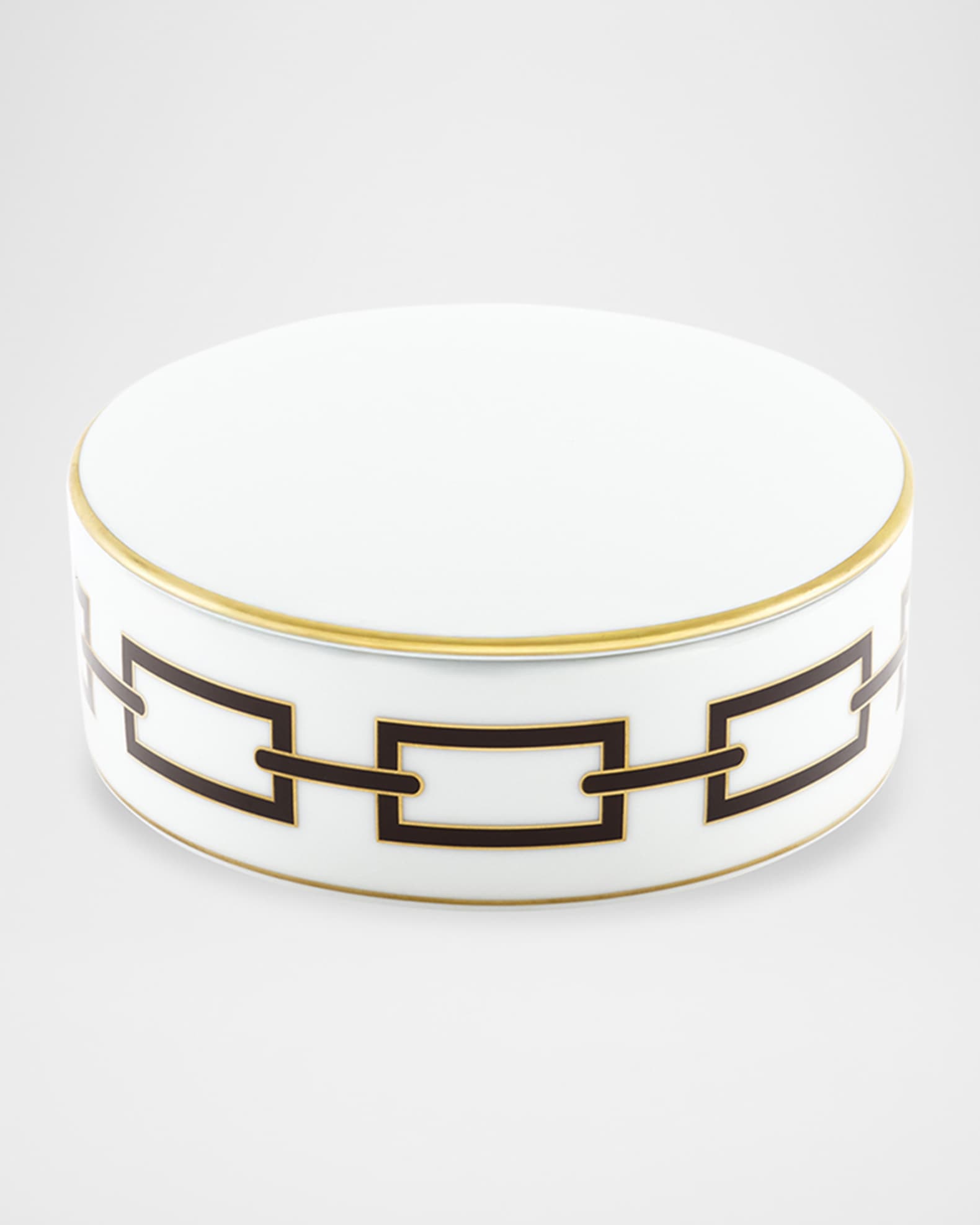 GINORI 1735 Catene Ebano Round Trinket Box