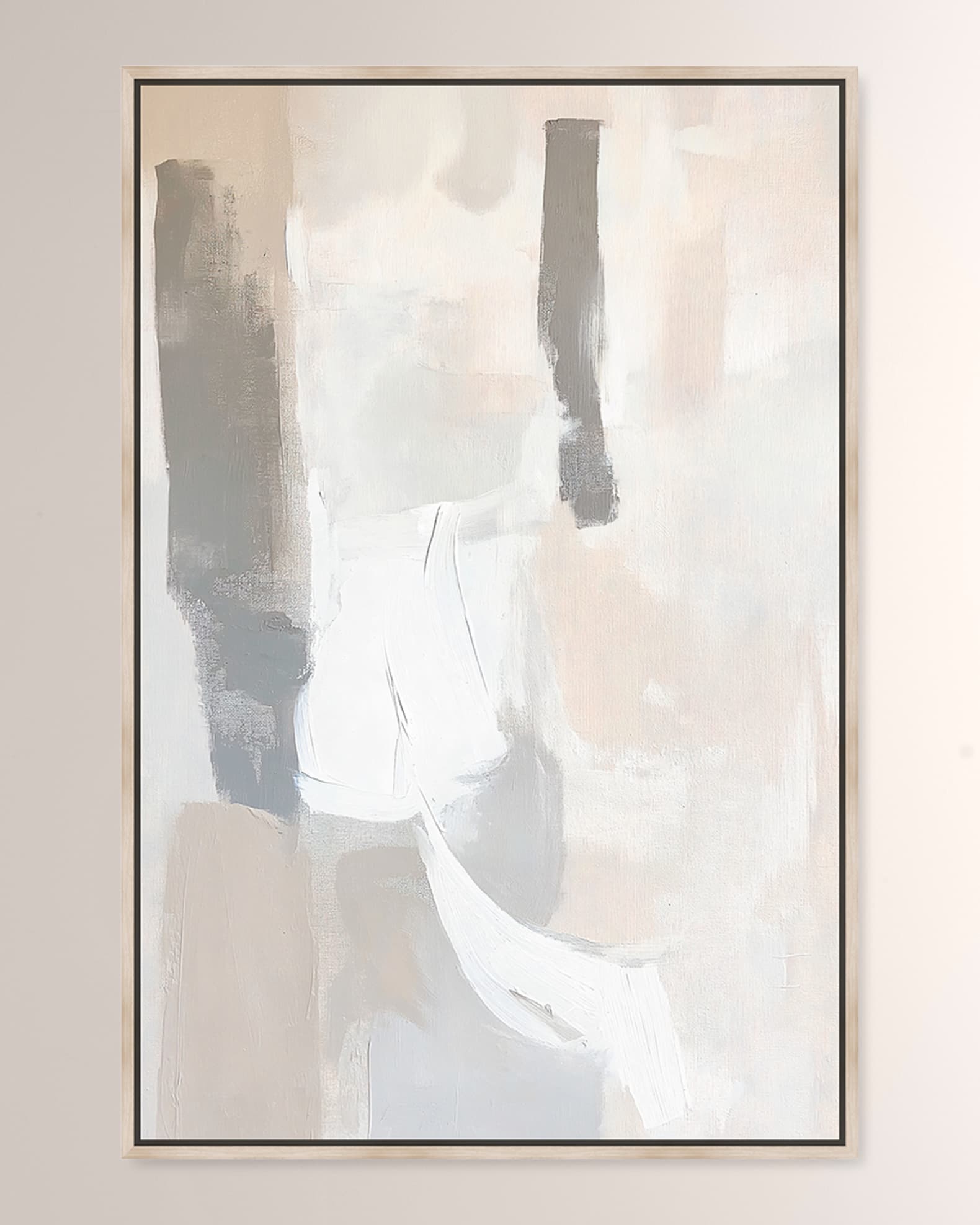 The Oliver Gal Artist Co. "Silver Sigh" Hand-Embellished Giclee