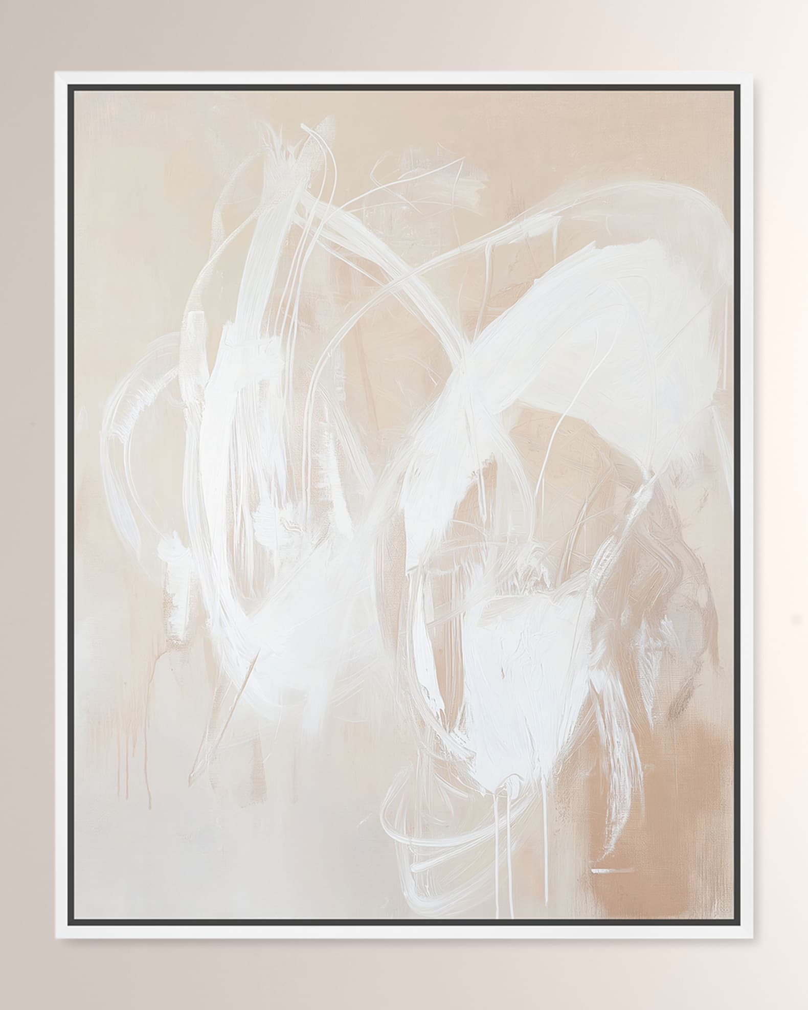 The Oliver Gal Artist Co. "Snowbound Essence II" Hand-Embellished Giclee