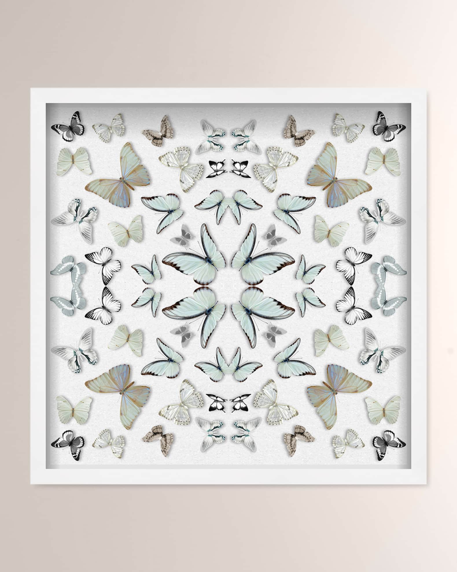 The Oliver Gal Artist Co. "Butterfly Scarf" Framed Art Print