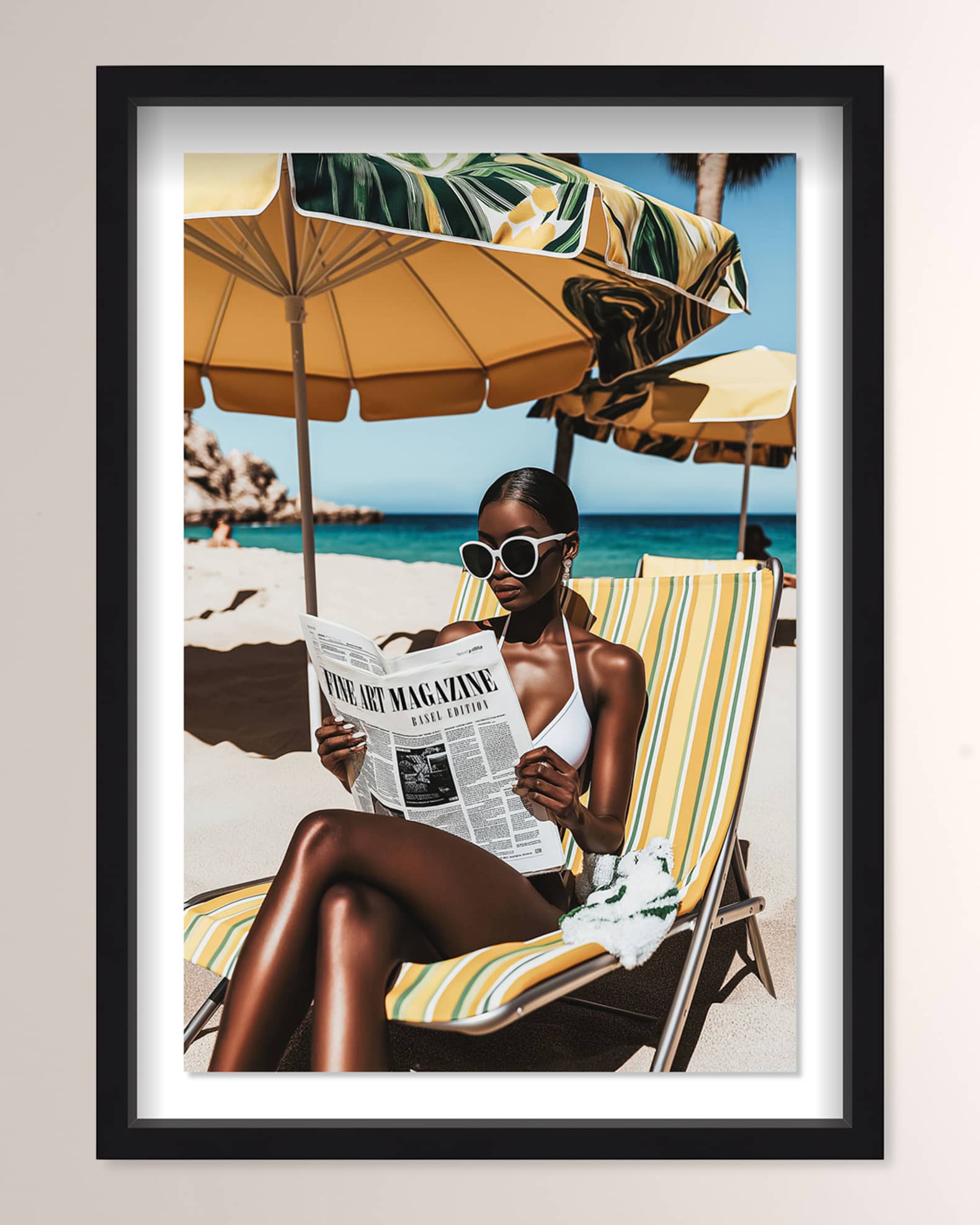 The Oliver Gal Artist Co. "Ocean Chic" Framed Art Print on Paper