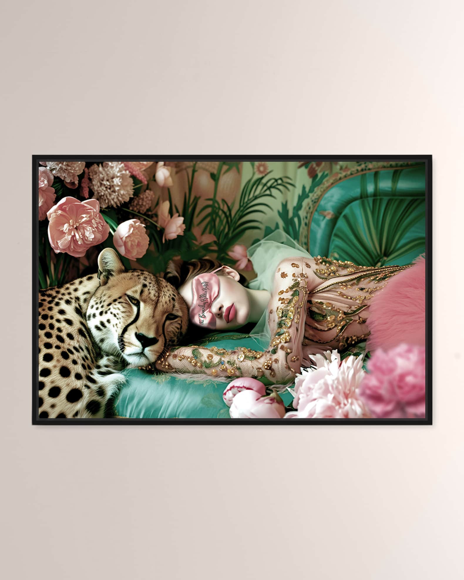The Oliver Gal Artist Co. "Sleeping Beauties" Hand-Embellished Giclee
