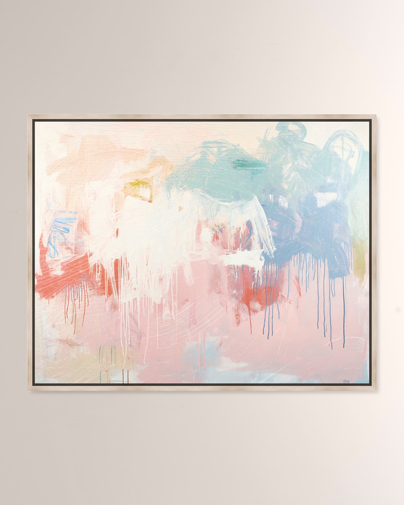 The Oliver Gal Artist Co. "Breath of Colors" Framed Giclee on Canvas