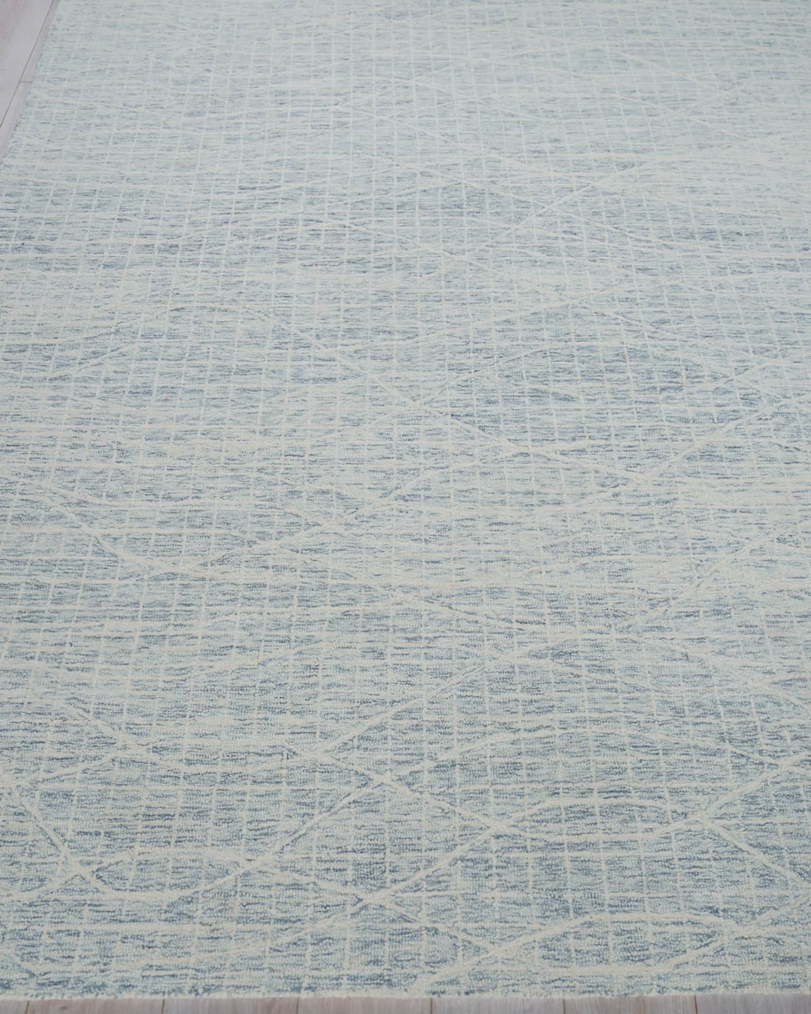 Exquisite Rugs Miami Hand-Tufted Silver Rug, 10' x 14' | Horchow