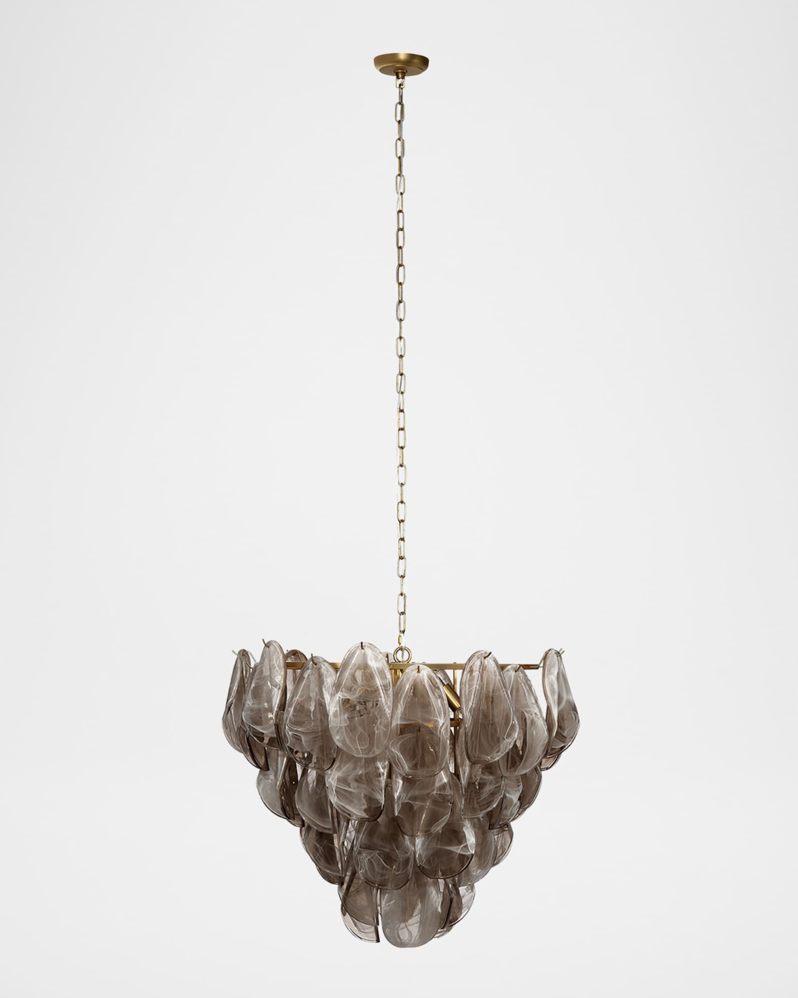 Jamie Young Magnolia 10-Light Quartz Glass Chandelier, 30"