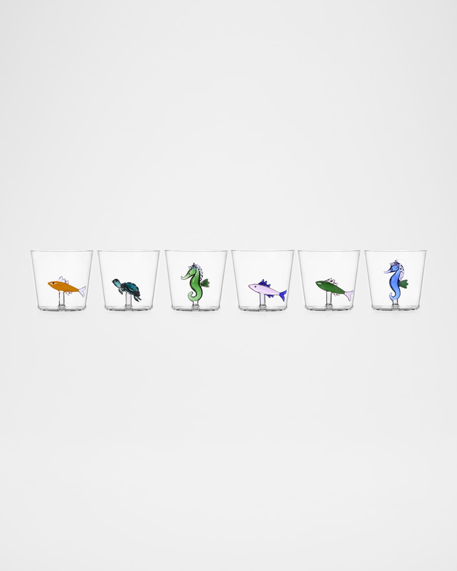 Set 6 Bicchieri Ichendorf Marine Garden - Design Marino Artigianale, Lavabili In Lavastoviglie - Foto 3