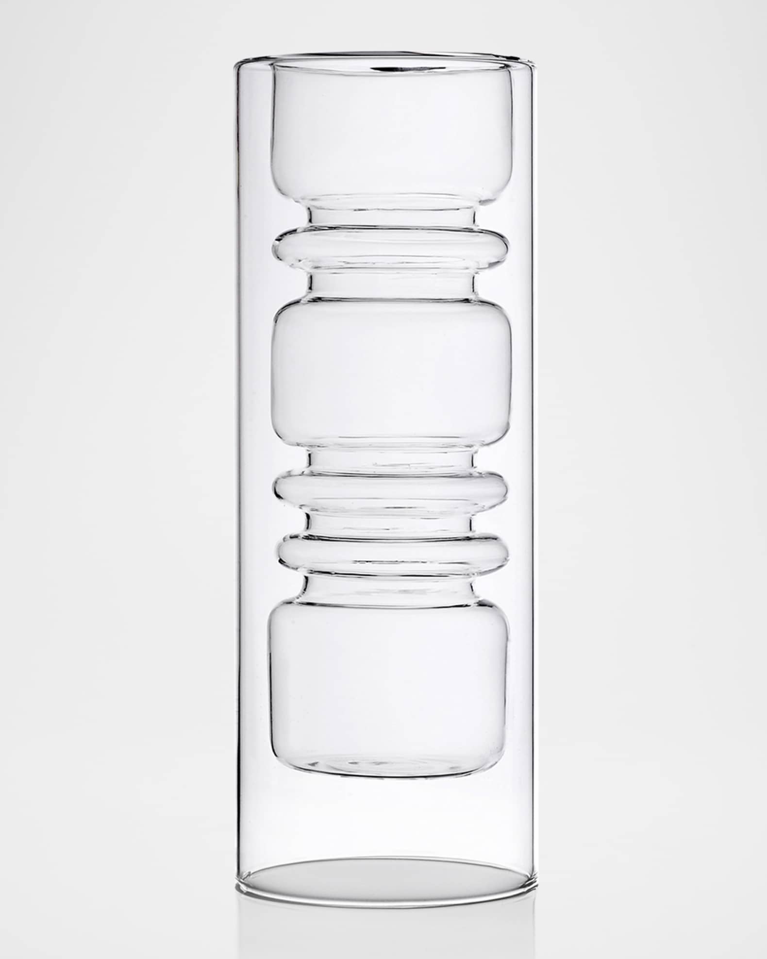 ICHENDORF Rings Double-Walled Vase, 11.8"
