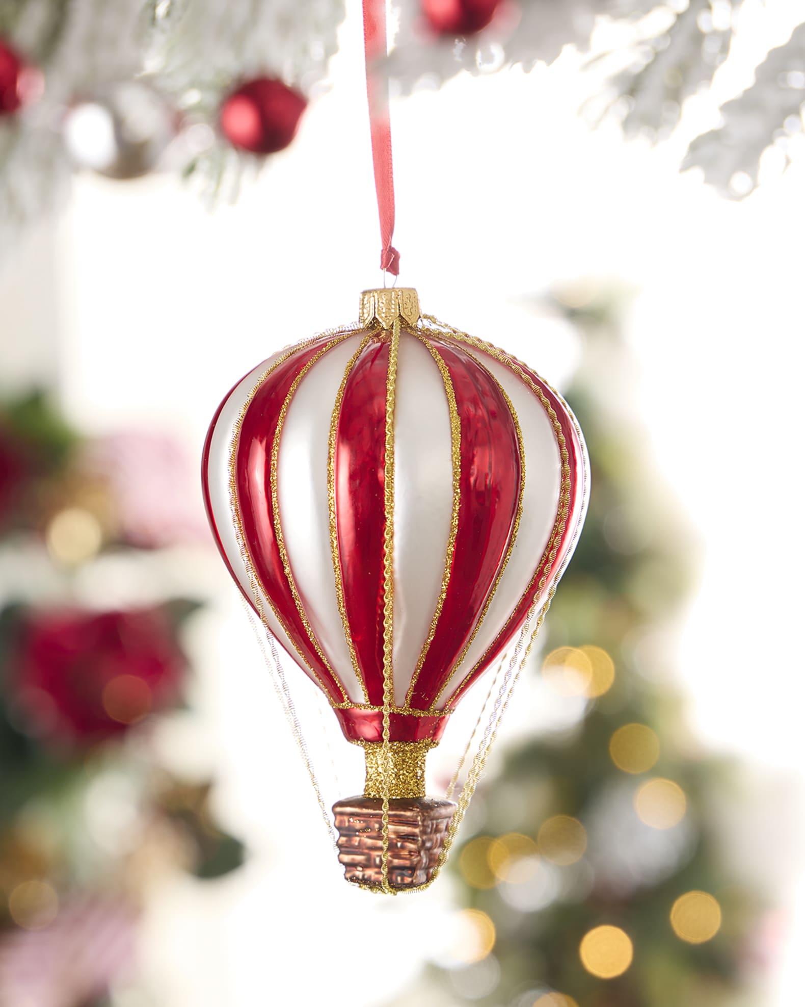 Neiman Marcus Hot Air Balloon Christmas Ornament 