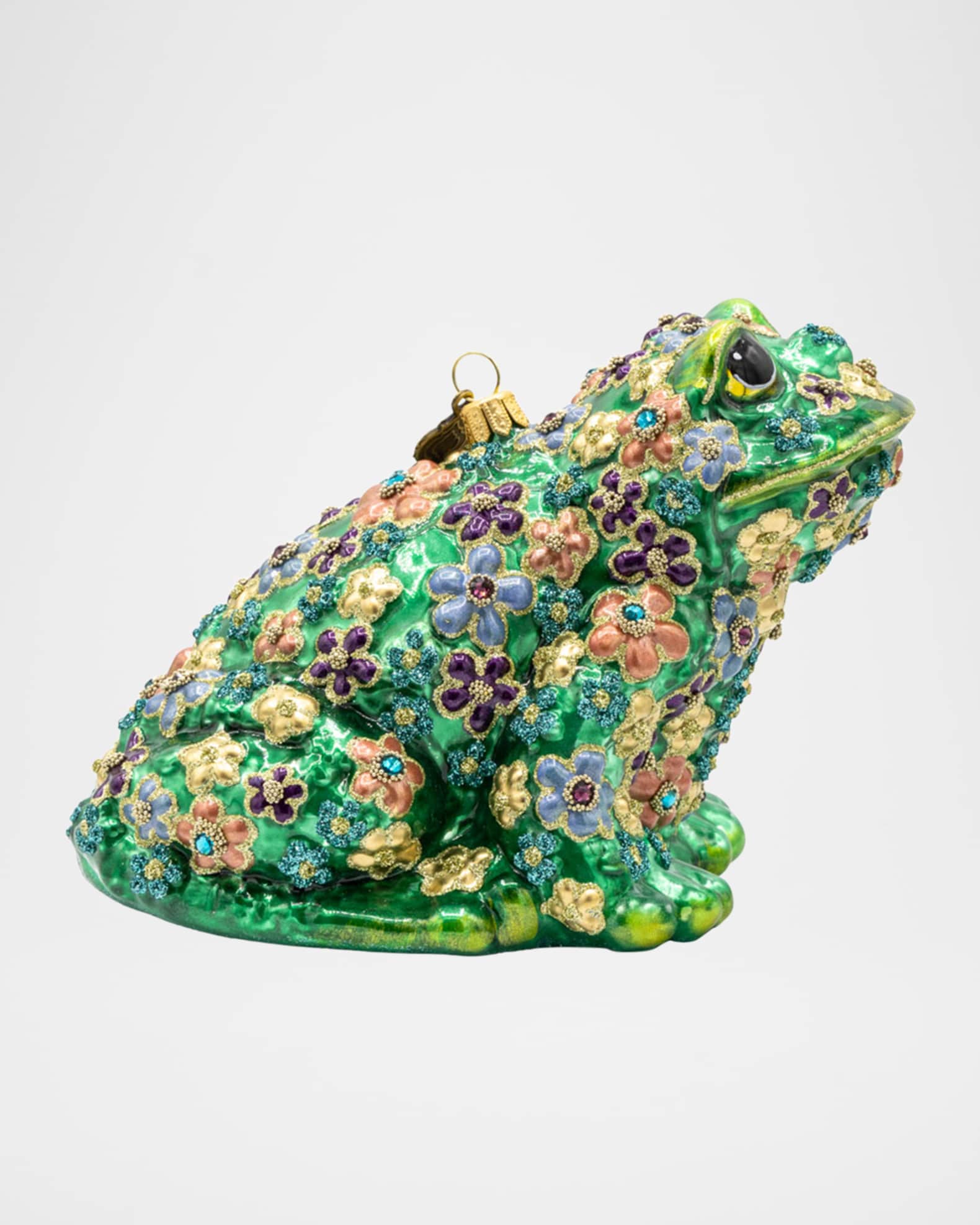Ornement Grenouille Jay Strongwater - Décorations De Noël Multicolore Verre