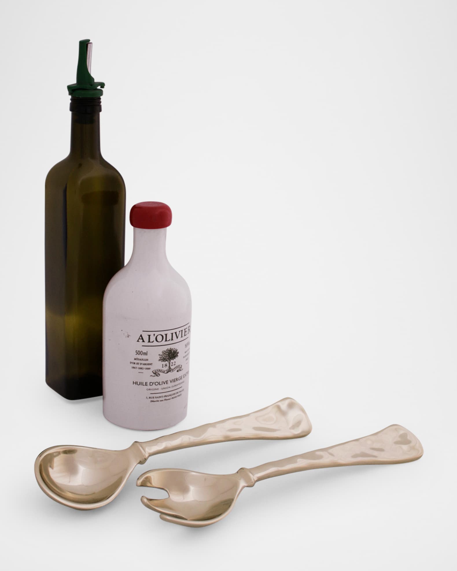 VIDA Resin Salad Servers (Orange And Blue