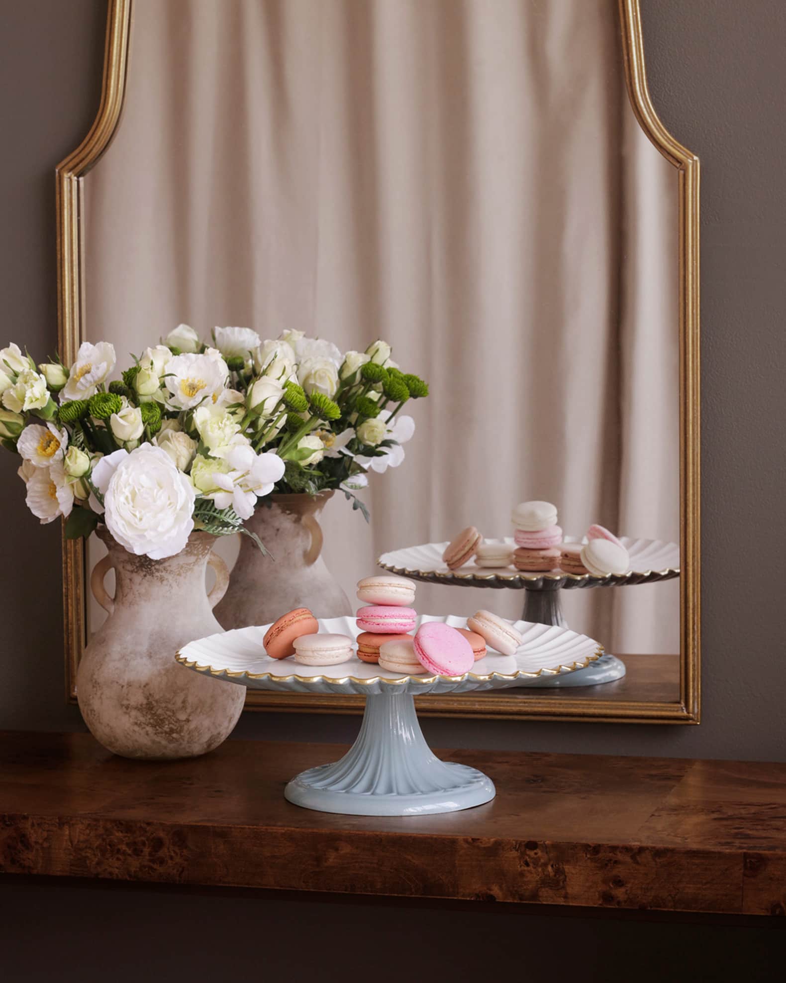 Encanto Vienna Mini Pedestal with Spoon, Cream and White main image 1