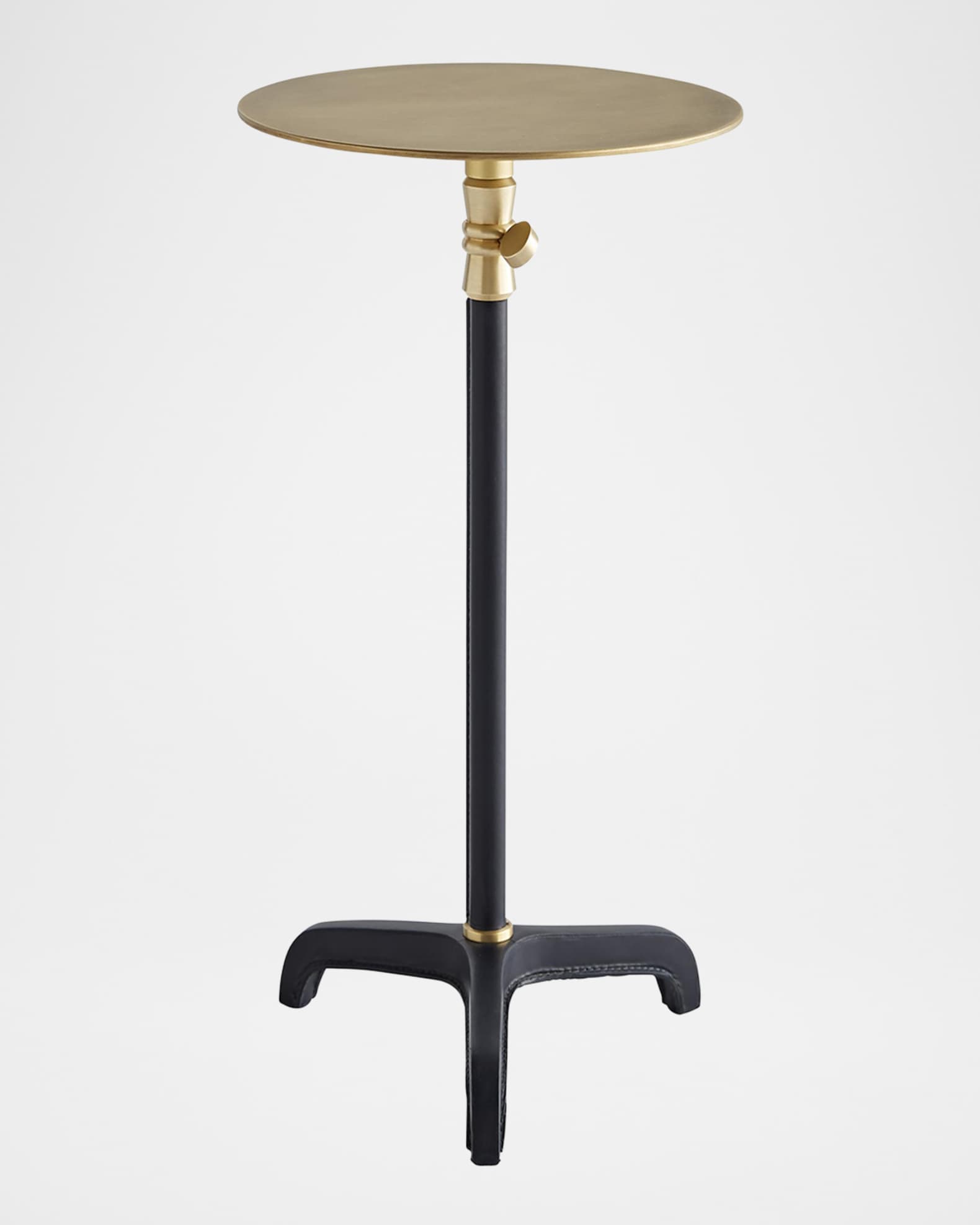 Arteriors Addison Adjustable Leather Drink Table