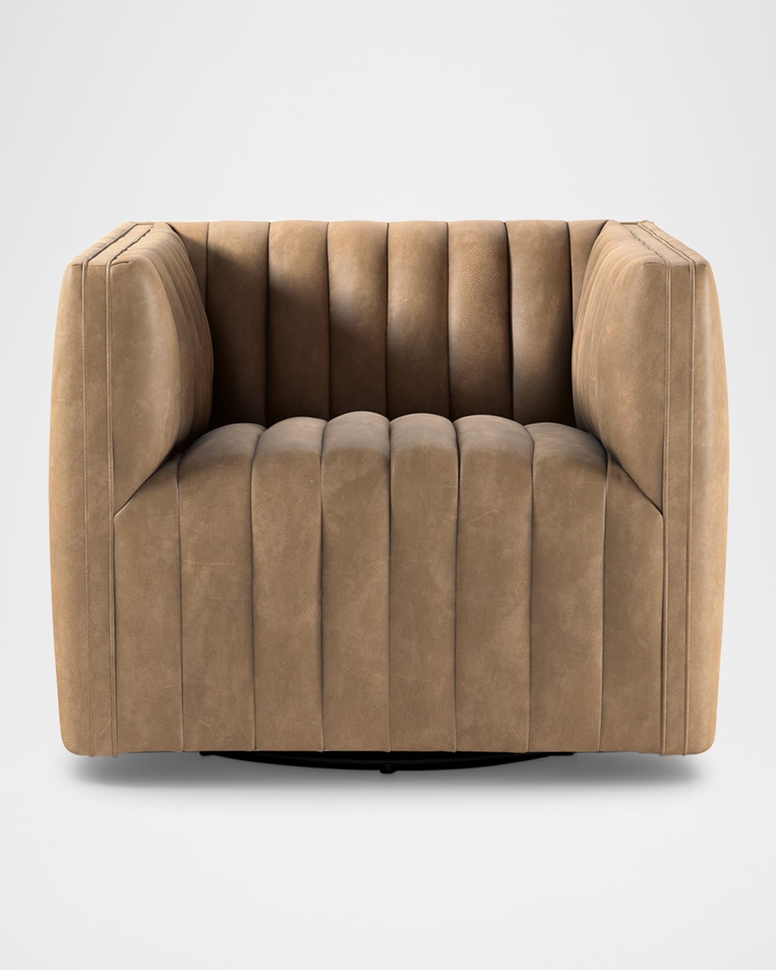 Four Hands Augustine Leather Swivel Chair