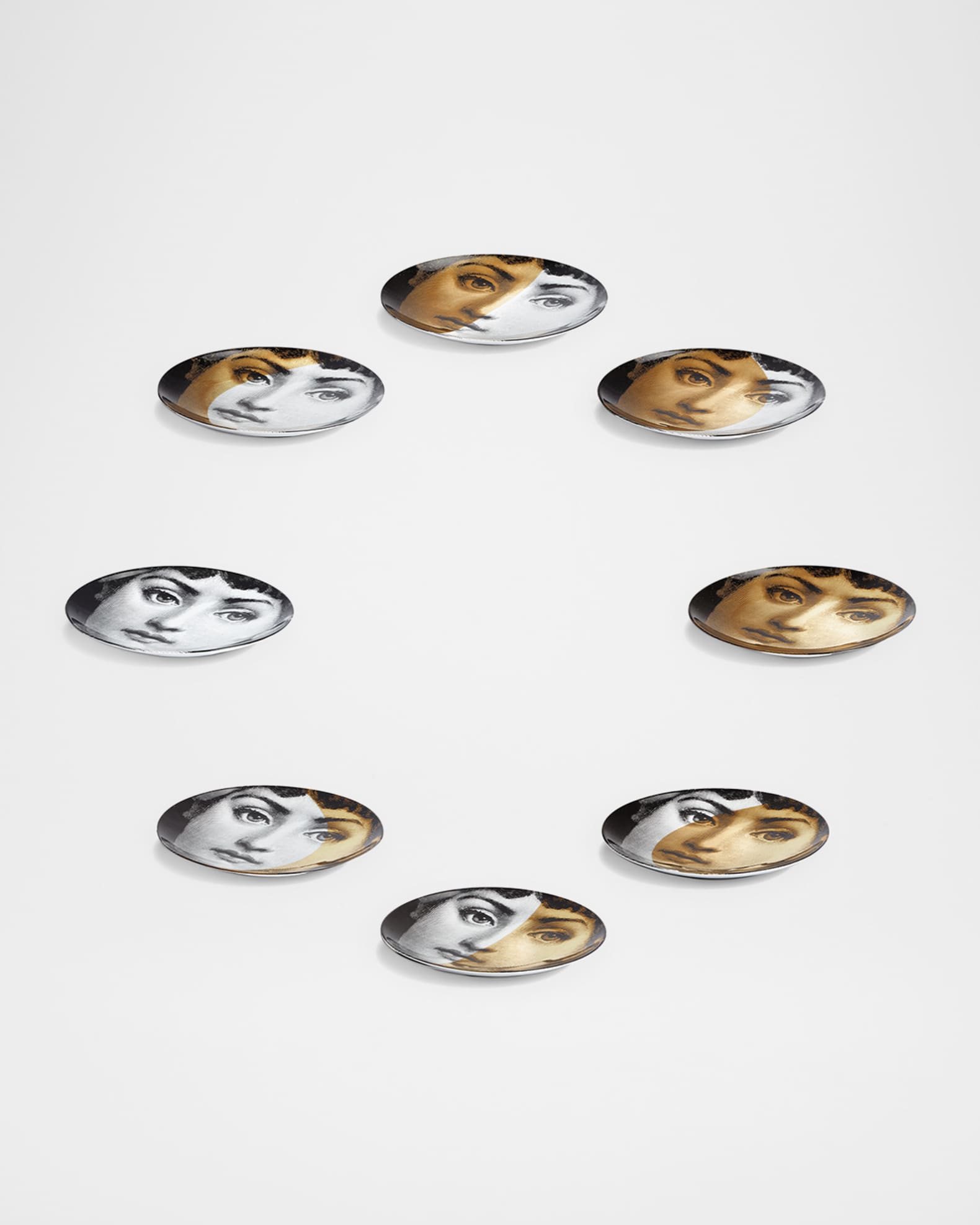 Formnasetti お皿 Fornasetti Set of 8 Moon Phase Plates | Horchow