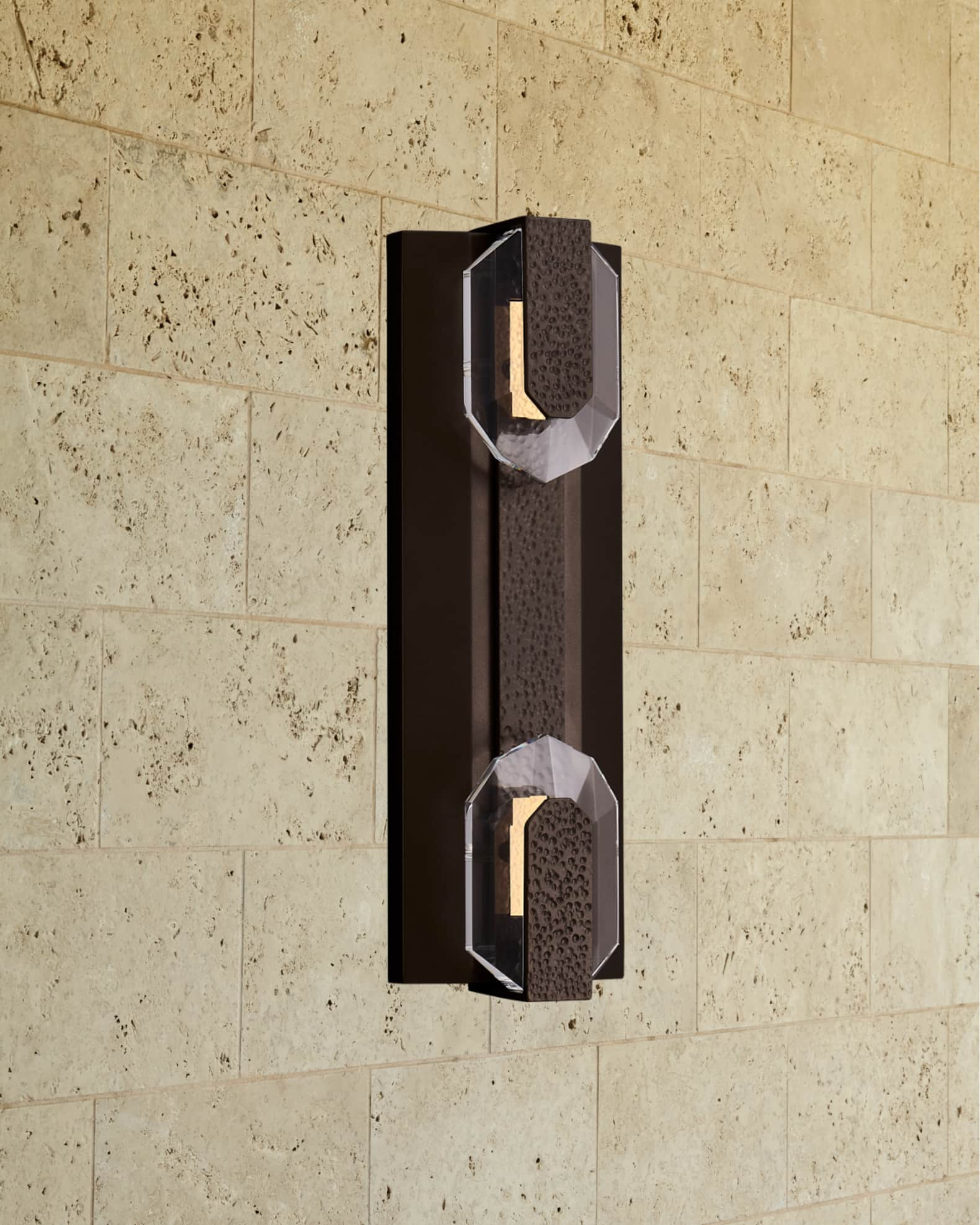 Allegri Crystal by Kalco Lighting Opposto Esterno 18" 2-Light Outdoor LED Wall Sconce