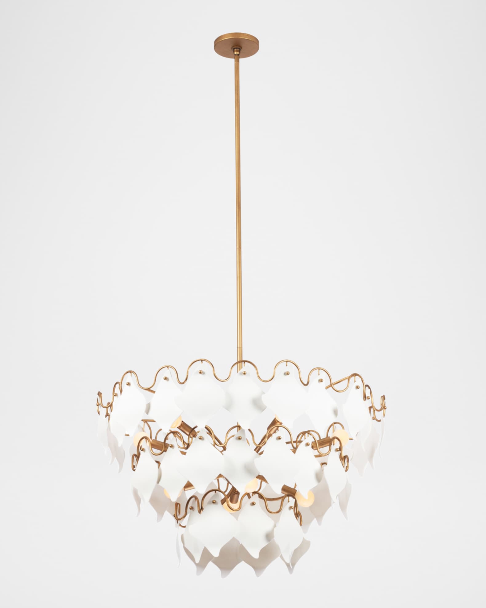 Kalco Lighting Manta 32" Bone China 10-Light Chandelier 