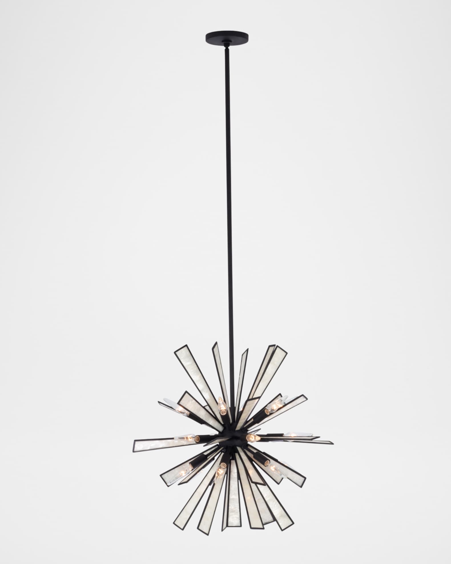 Kalco Lighting Radiance 26" 18-Light Capiz Shell Pendant Chandelier