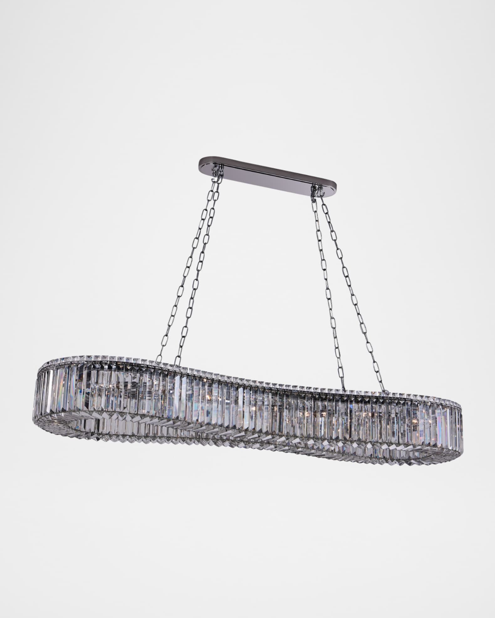 Allegri Crystal by Kalco Lighting Corda 63" 18-Light Crystal Island Light