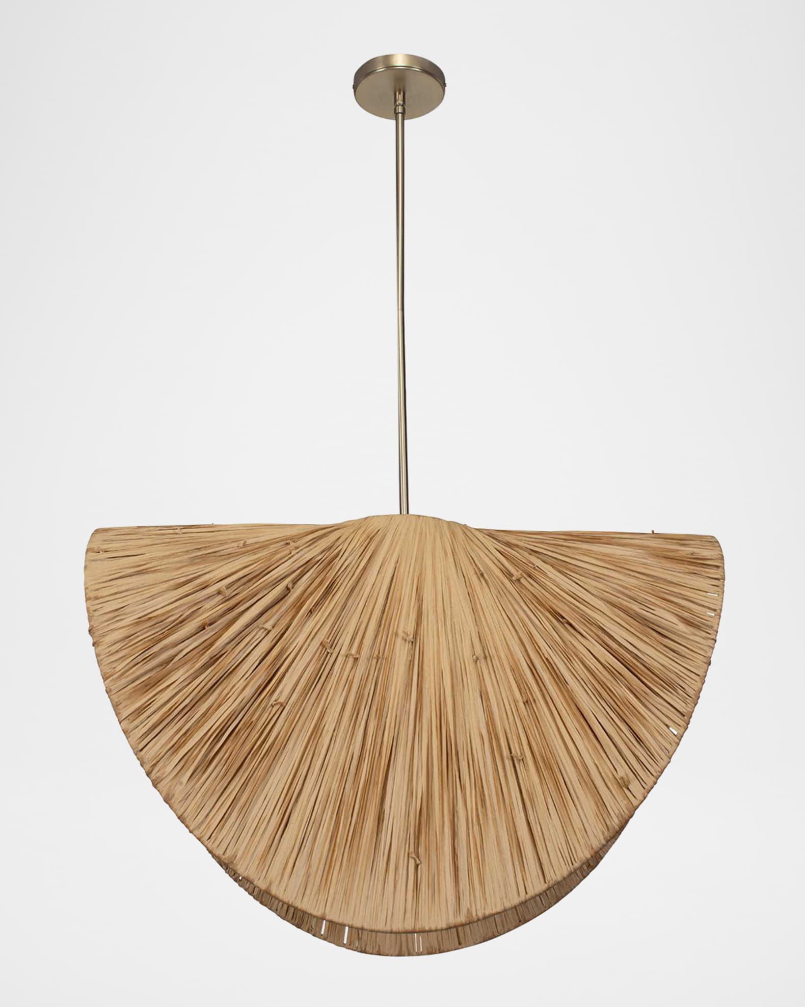 The Uttermost Co Bend 29" Raffia Pendant