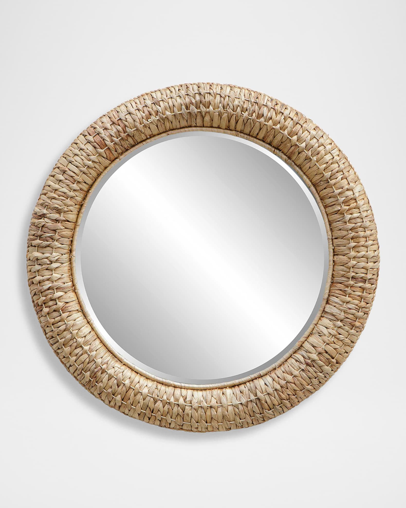 The Uttermost Co Twisted Seagrass 36" Round Wall Mirror