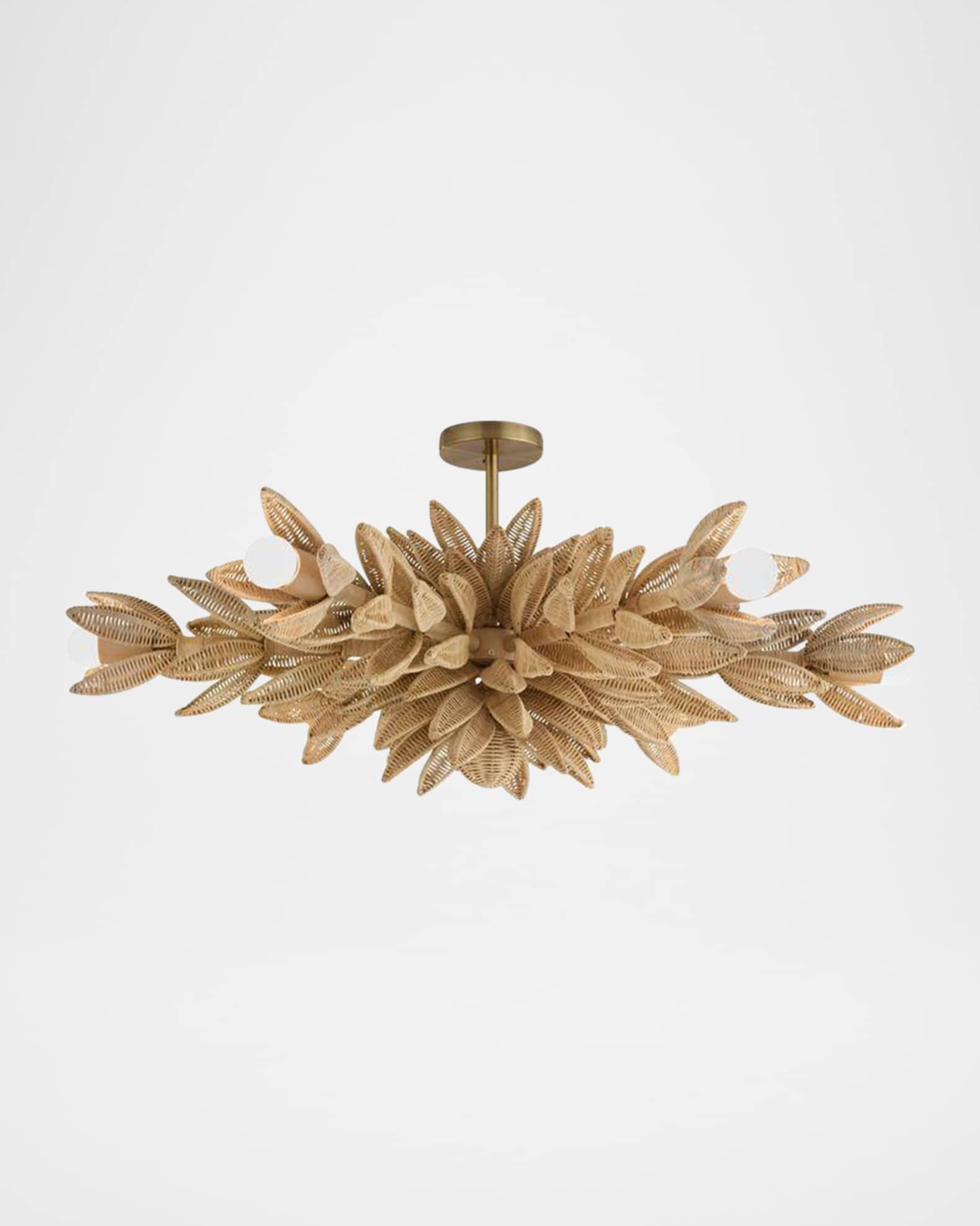 Arteriors Kasai 37" 6-Light Convertible Semi-Flush Mount