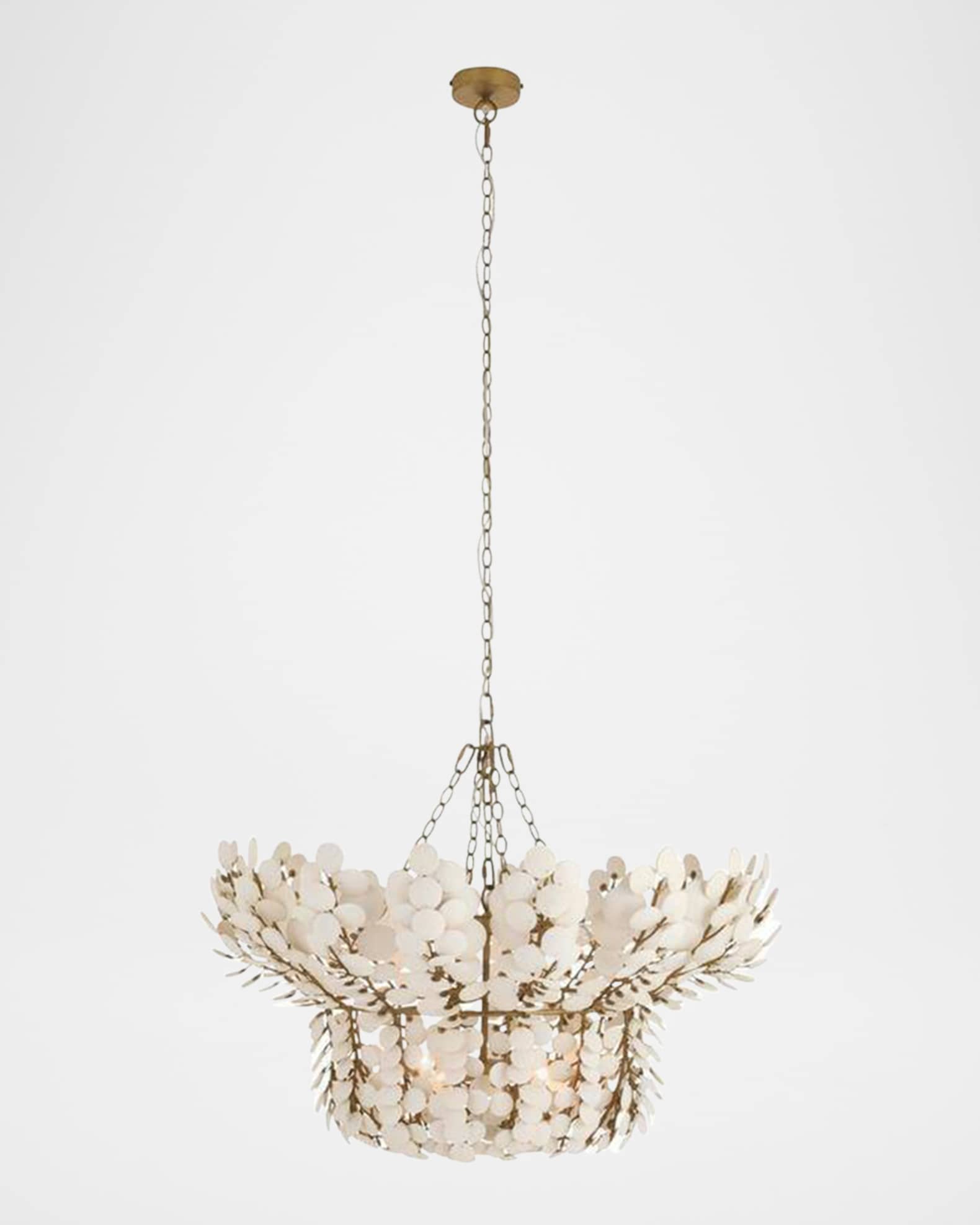Arteriors Bilal 40" 8-Light Coconut Shell Chandelier