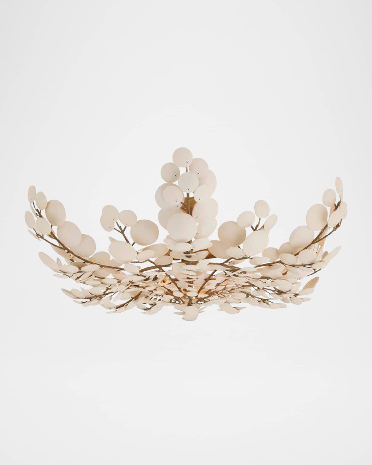 Arteriors Bilal 38" 3-Light Coconut Shell Flush Mount