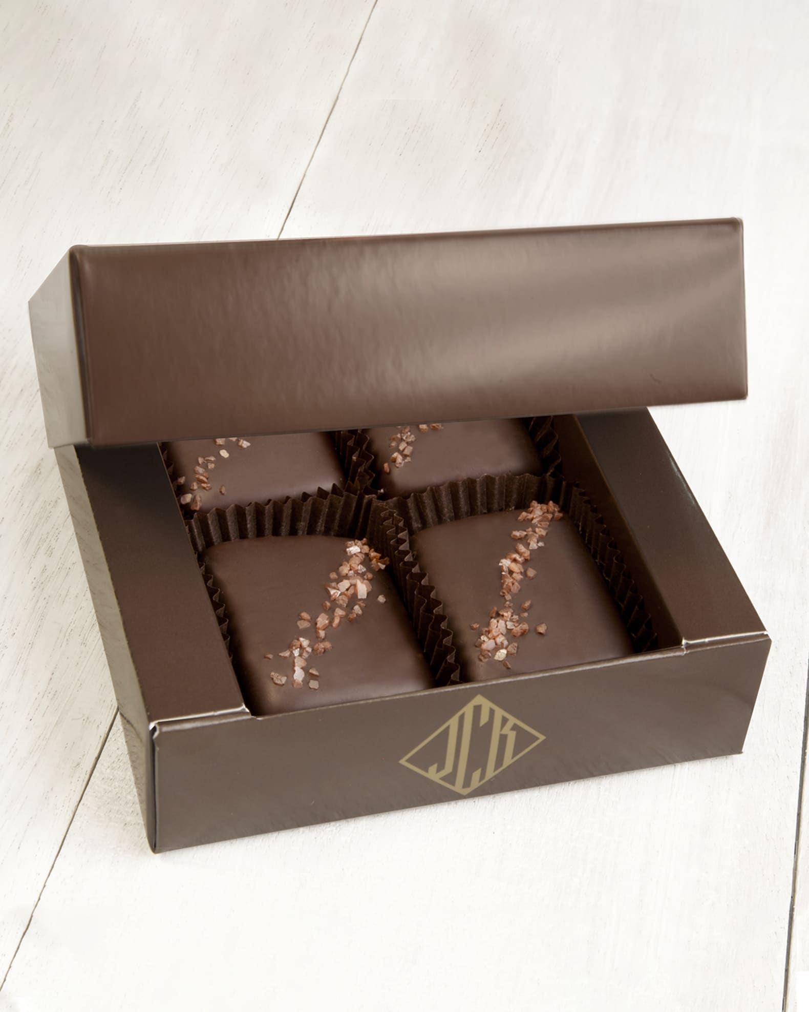 John Kelly Chocolates 4Piece SemiSweet Chocolate Truffle Fudge Bites