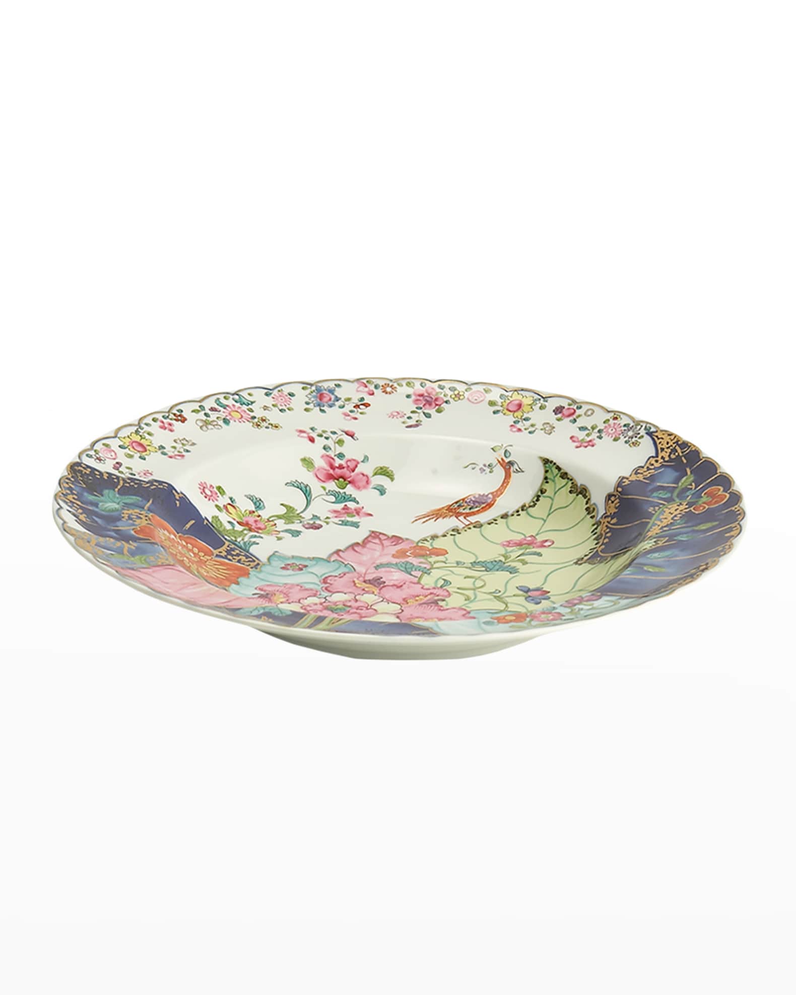 Tobacco Leaf Rim Soup Bowl