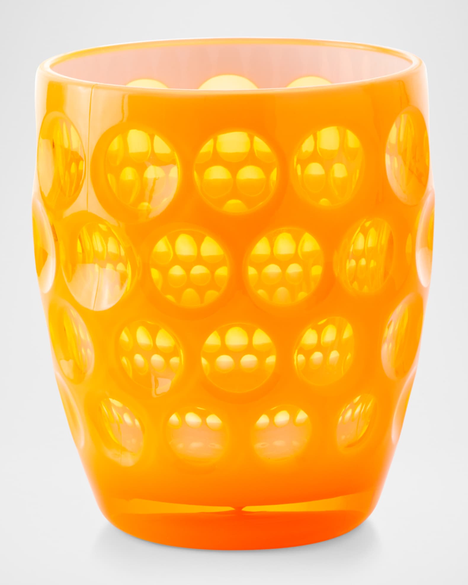 Mario Luca Giusti Lente Fluo Acrylic Drinking Glass, Orange