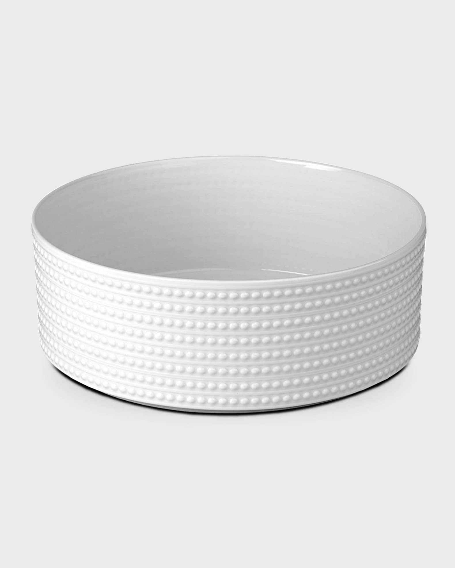 L'Objet Perlee Large Deep Round Bowl