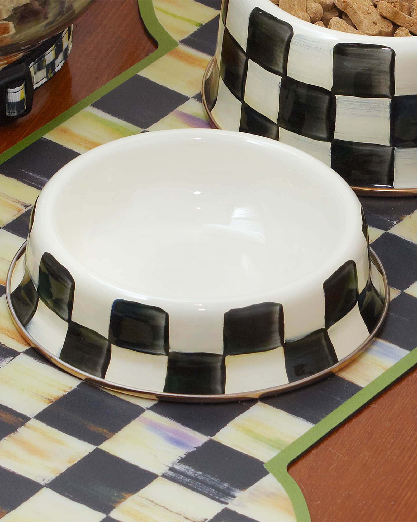 Mackenzie childs dog top bowl
