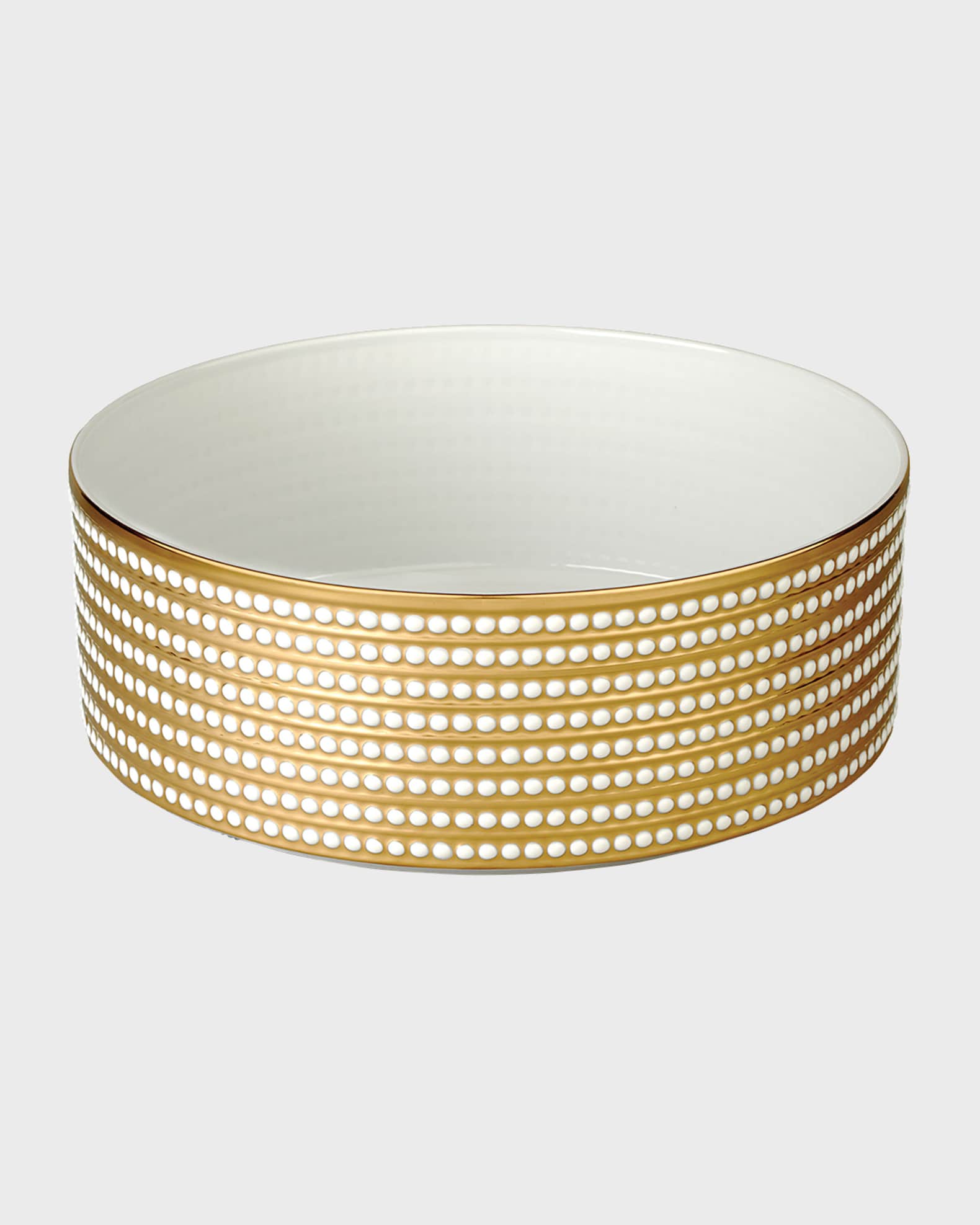 L'Objet Perlee Gold Large Bowl