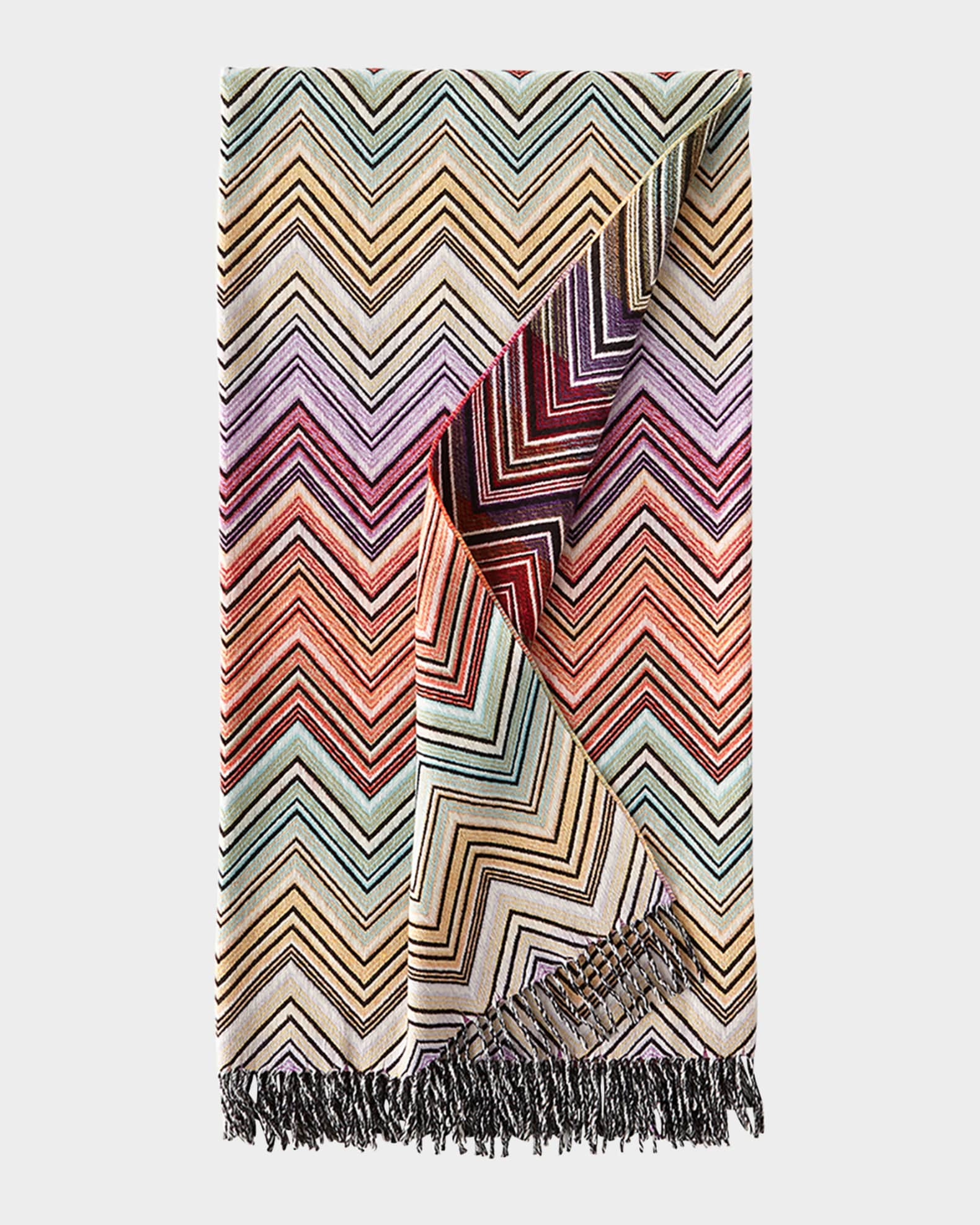 Missoni Home Perseo Zigzag Wool/Cashmere Throw, 51" x 75"