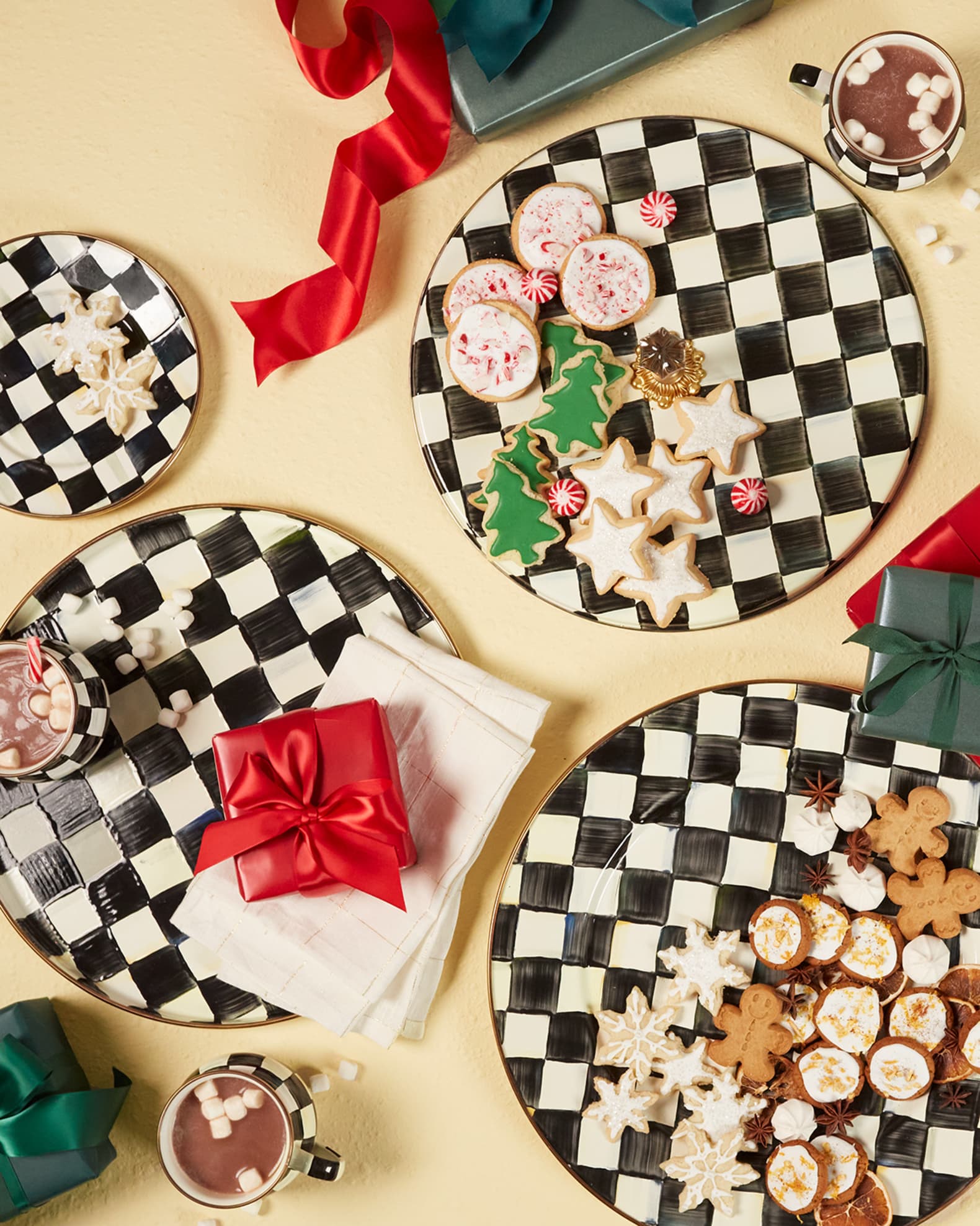 MacKenzie-Childs Courtly Check Enamel Serving Platter | Horchow