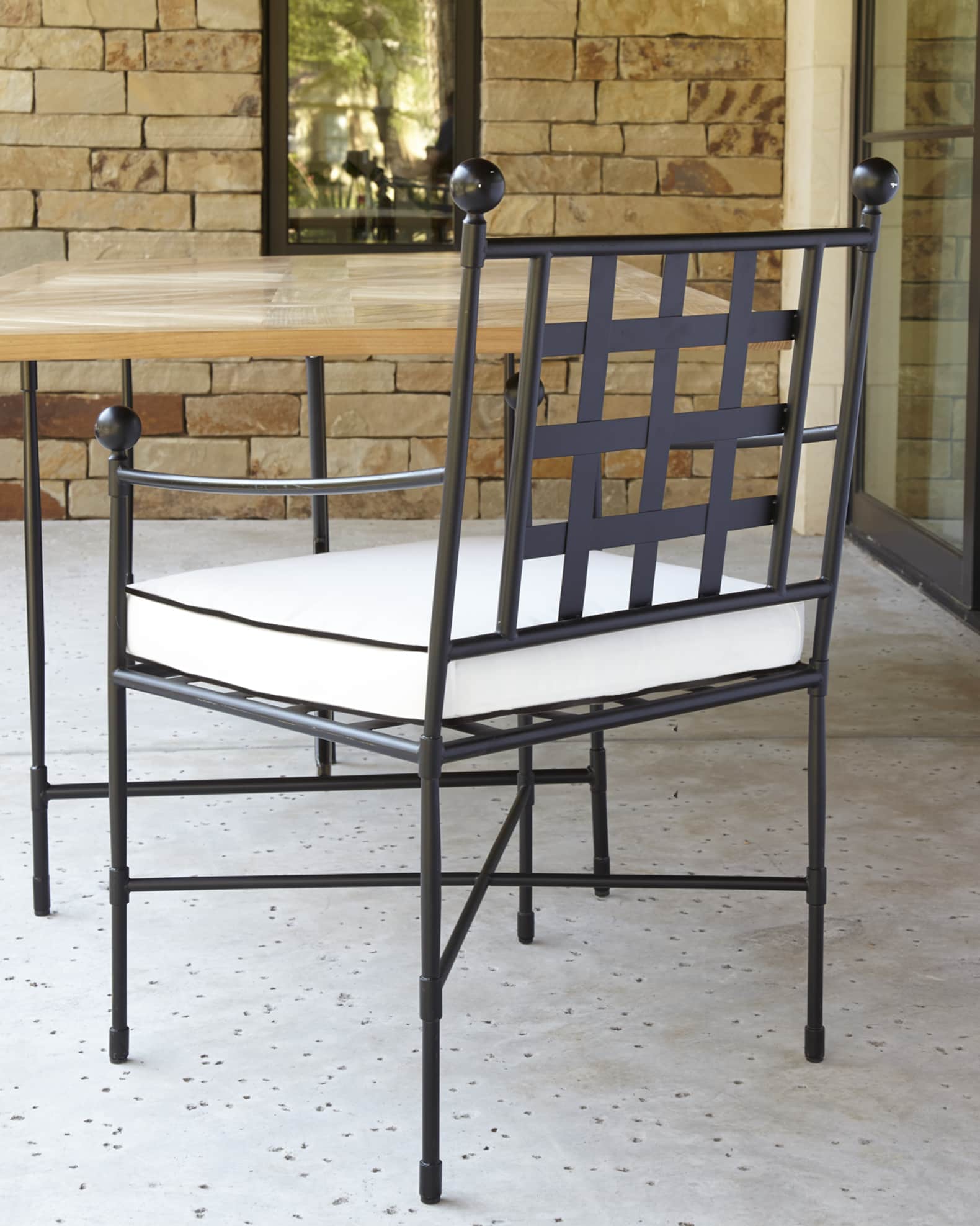 Wrought iron dining on sale chairs