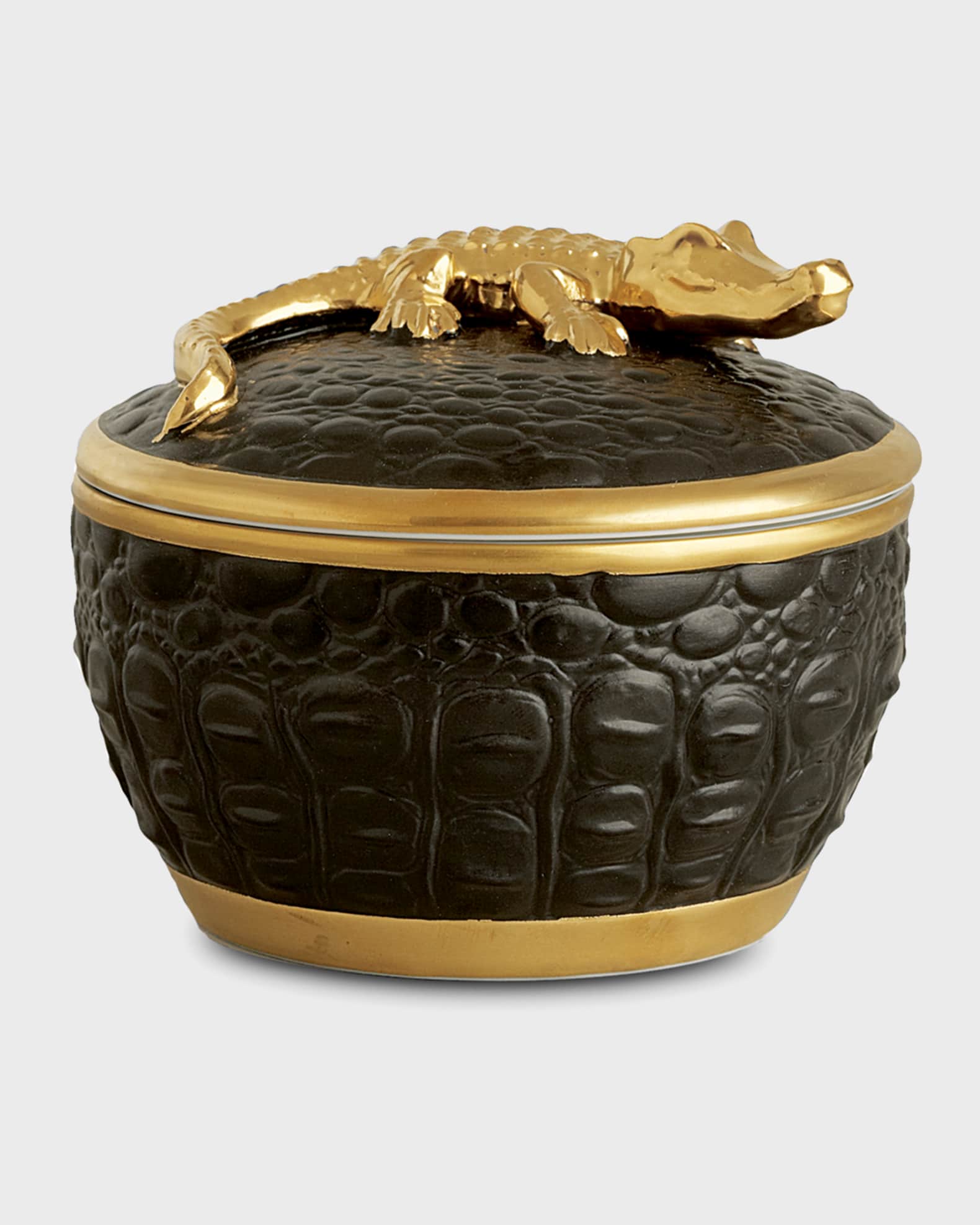 L'Objet Gold Crocodile Candle