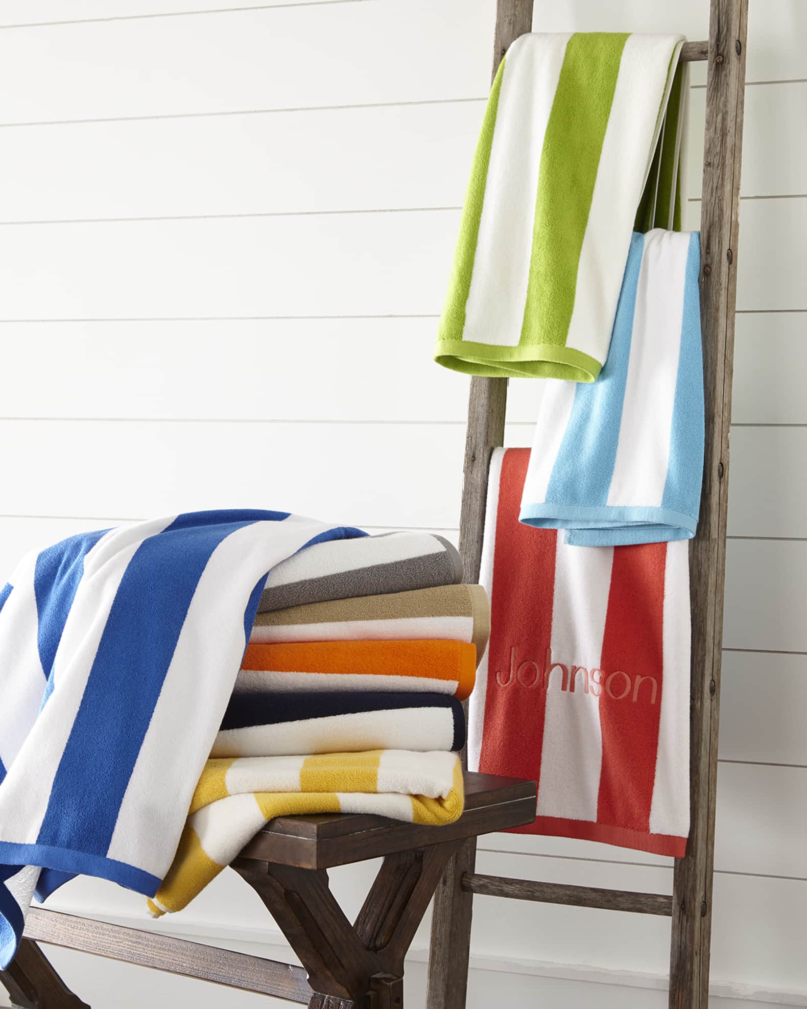 Kassatex cabana stripe beach towel sale