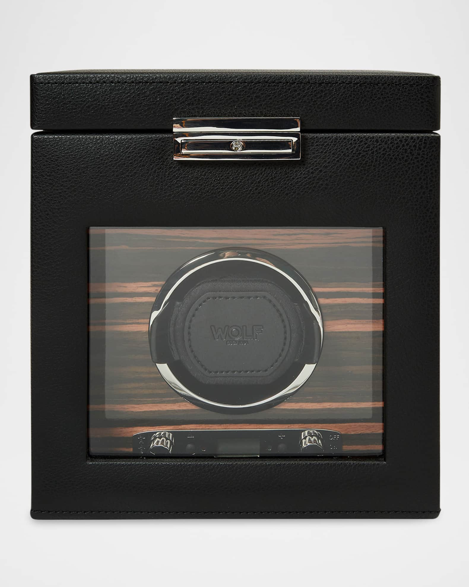 WOLF Roadster Single Watch Winder with Storage